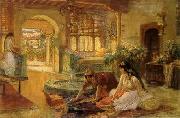 Arab or Arabic people and life. Orientalism oil paintings  334
